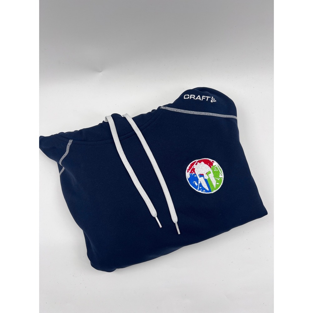 Craft Spartan Race Trifecta Tribe Hoodie Mens XL Navy Blue Performance Pullover